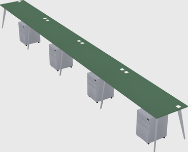 Modern rectangular office desk