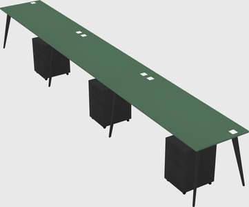 Modern rectangular office desk