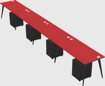 Modern rectangular office desk