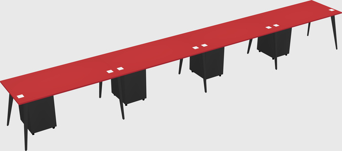 Modern rectangular office desk