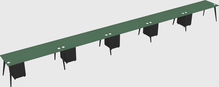 Modern rectangular office desk