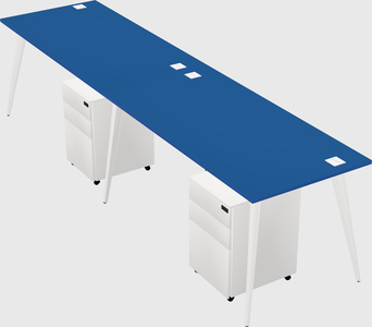 Modern rectangular office desk