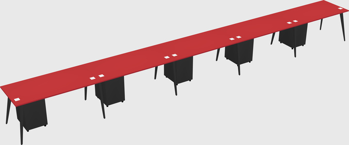 Modern rectangular office desk