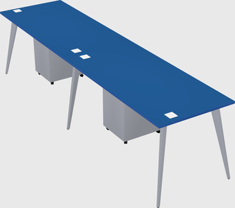 Modern rectangular office desk