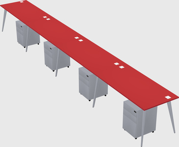 Modern rectangular office desk