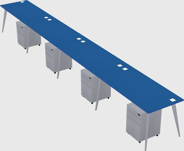 Modern rectangular office desk