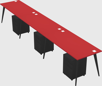 Modern rectangular office desk