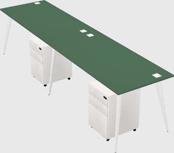 Modern rectangular office desk
