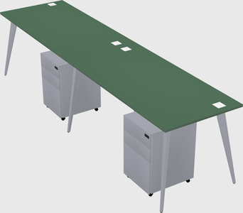 Modern rectangular office desk