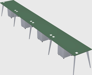 Modern rectangular office desk