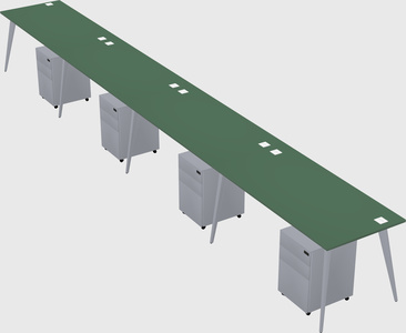 Modern rectangular office desk