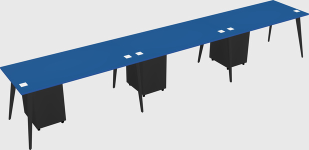 Modern rectangular office desk