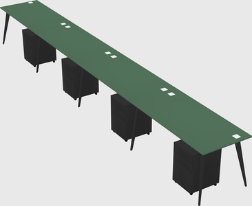 Modern rectangular office desk