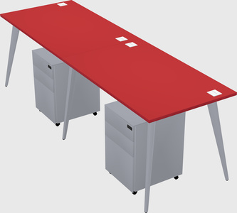 Modern rectangular office desk