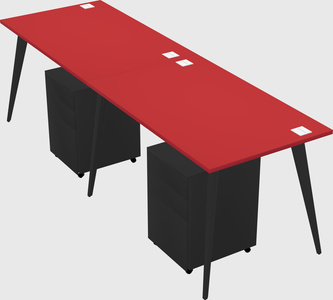 Modern rectangular office desk