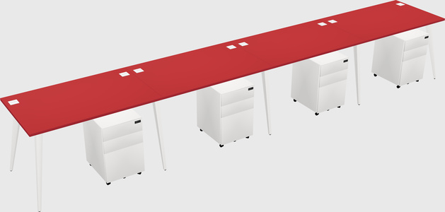Modern rectangular office desk