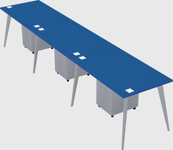 Modern rectangular office desk