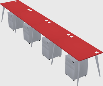 Modern rectangular office desk