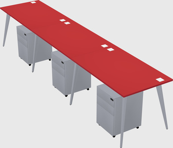 Modern rectangular office desk