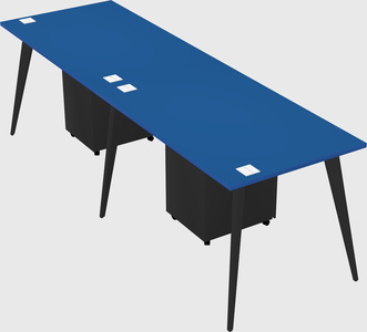 Modern rectangular office desk