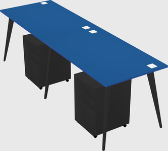 Modern rectangular office desk