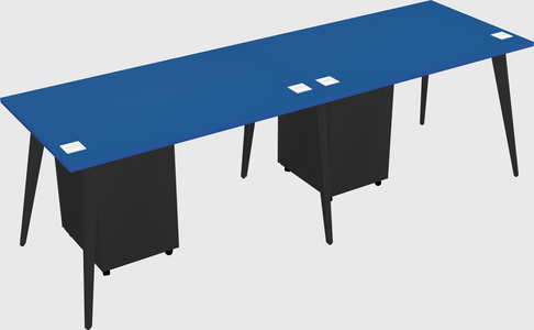 Modern rectangular office desk