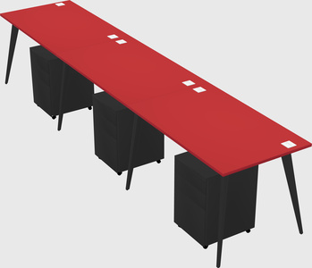 Modern rectangular office desk
