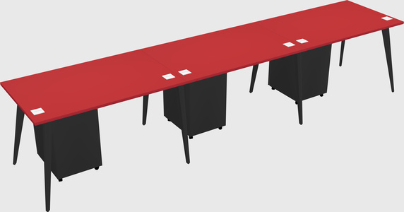 Modern rectangular office desk