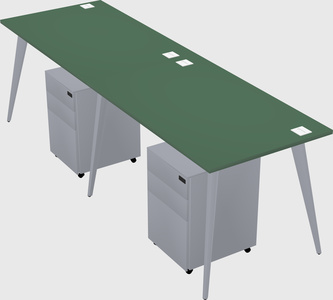 Modern rectangular office desk