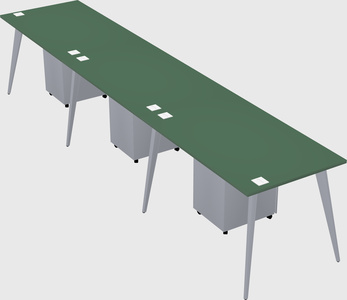 Modern rectangular office desk