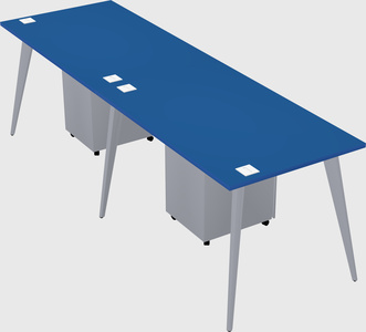 Modern rectangular office desk