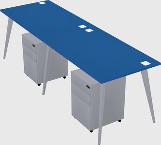 Modern rectangular office desk