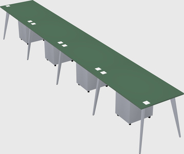 Modern rectangular office desk