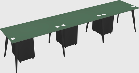 Modern rectangular office desk