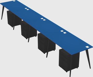 Modern rectangular office desk