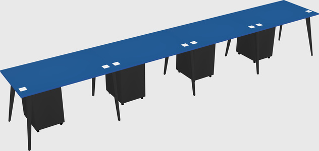 Modern rectangular office desk