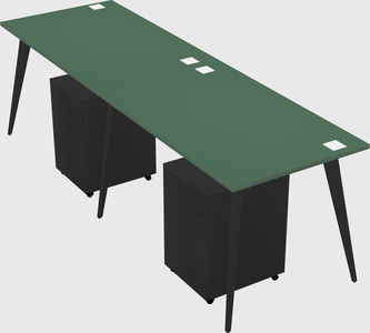 Modern rectangular office desk