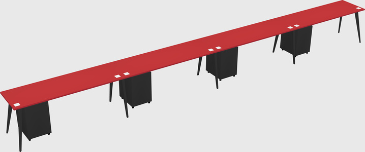 Modern rectangular office desk