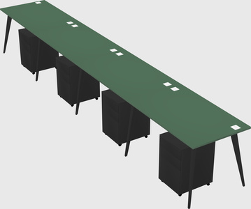 Modern rectangular office desk