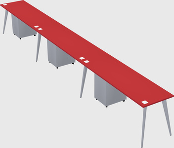 Modern rectangular office desk