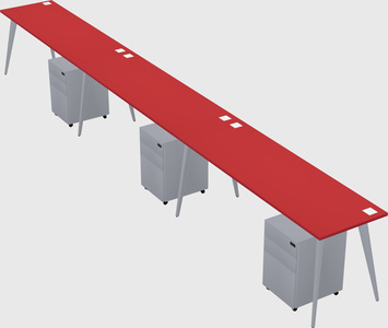 Modern rectangular office desk