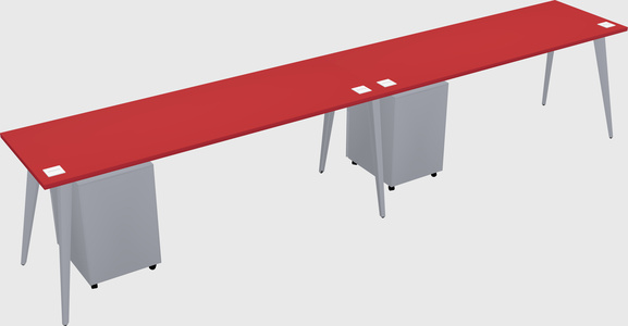 Modern rectangular office desk