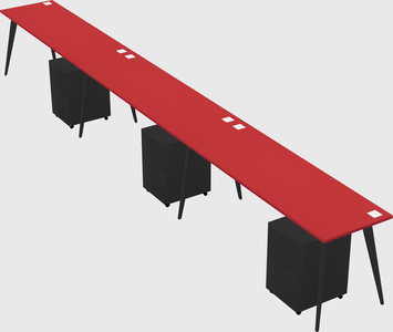 Modern rectangular office desk