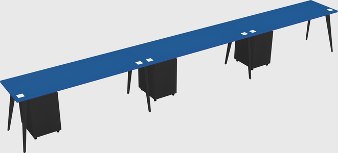 Modern rectangular office desk