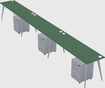 Modern rectangular office desk