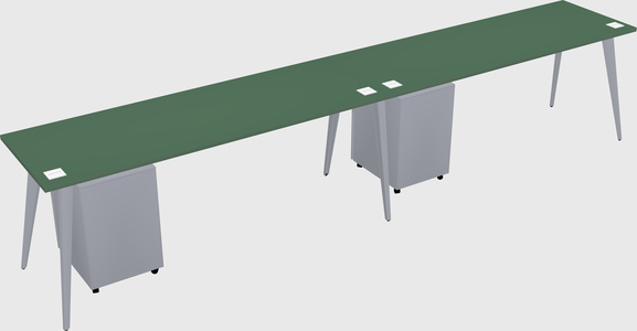 Modern rectangular office desk