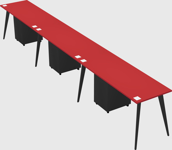 Modern rectangular office desk