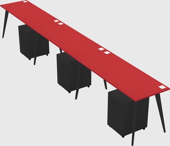 Modern rectangular office desk