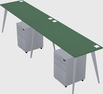 Modern rectangular office desk