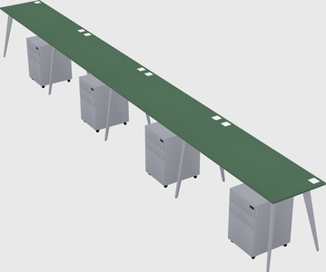Modern rectangular office desk